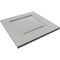 Ekena Millwork 12"W x 12"H True Fit PVC Raised Panel Shutters Sample, Hailstorm Gray SAMPLE-TFPRPST - alternate 3